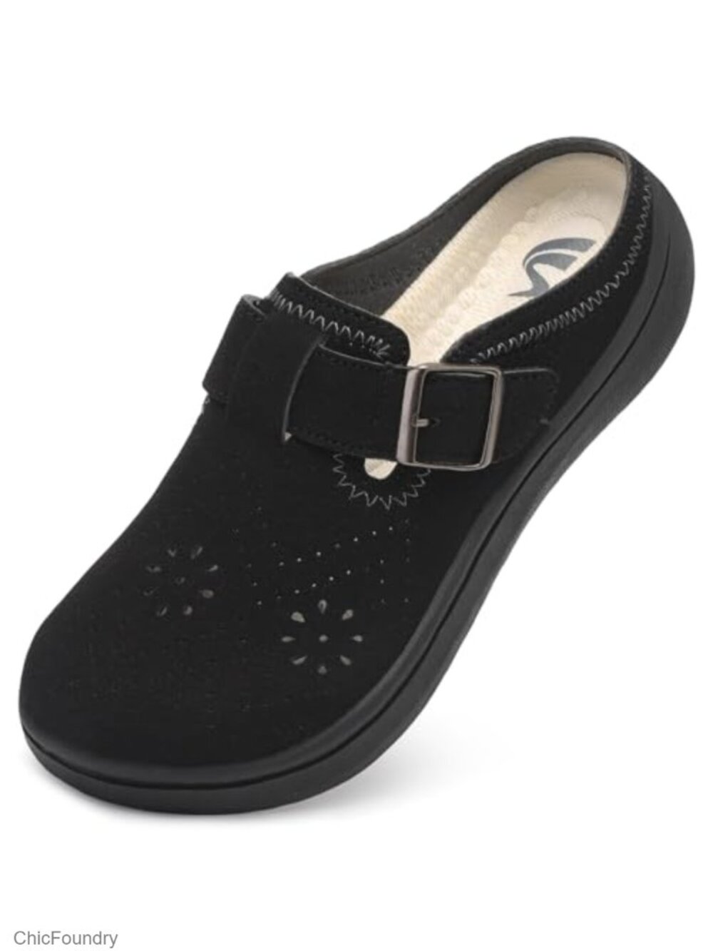 Wide Width Slip On Clogs Mules Diabetic Shoes Suede